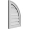 Ekena Millwork Quarter Round Top Right Surface Mount PVC Gable Vent w/ 2"W x 1-1/2"P Brickmould Frame, 14"W x 20"H GVPQR14X2002SF - alternate 3